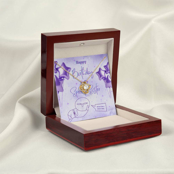 To My Special Sister | For Sister | Queen's Charm Necklace | Birthday Card