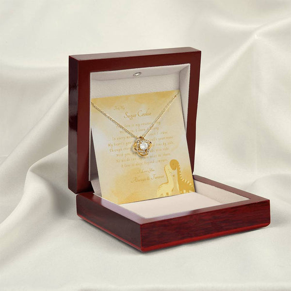 To My Sugar Cookie | For Wife | Queen's Charm Necklace | Message Card