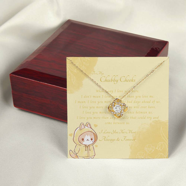 To My Chubby Cheeks | For Wife | Queen's Charm Necklace | Message Card