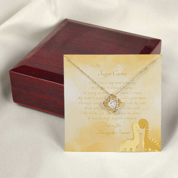To My Sugar Cookie | For Wife | Queen's Charm Necklace | Message Card