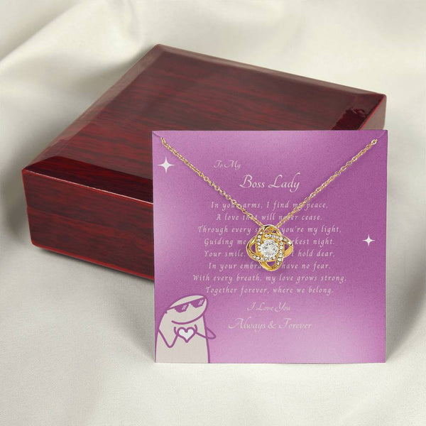 To My Boss Lady | For Wife | Queen's Charm Necklace | Message Card