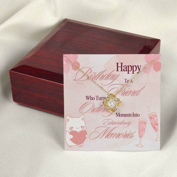 To My Extraordinary | For Friend | Queen's Charm Necklace | Birthday Card