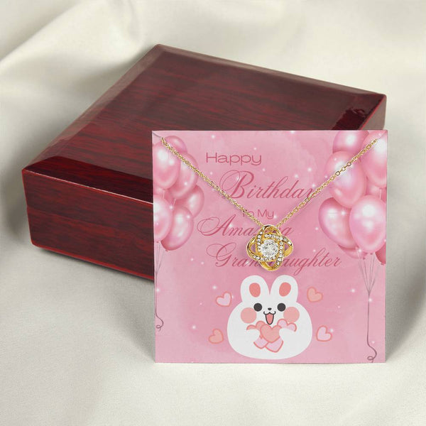 To My Amazing Granddaughter | For Granddaughter | Queen's Charm Necklace | Birthday Card