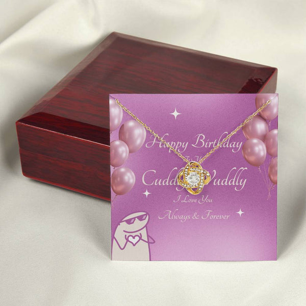 To My Cuddly Wuddly | For Girlfriend | Queen's Charm Necklace | Birthday Card