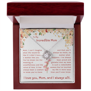 Gift For Mom | To My Incredible Mom | Queen's Charm Necklace | Message Card