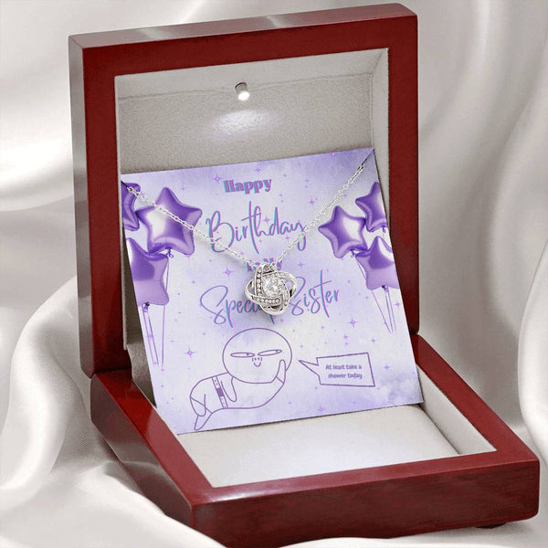 To My Special Sister | For Sister | Queen's Charm Necklace | Birthday Card