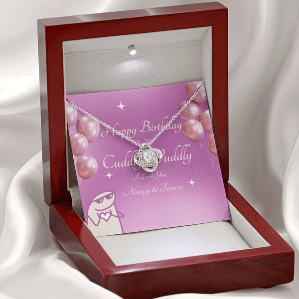 To My Cuddly Wuddly | For Girlfriend | Queen's Charm Necklace | Birthday Card