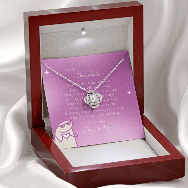 To My Boss Lady | For Wife | Queen's Charm Necklace | Message Card