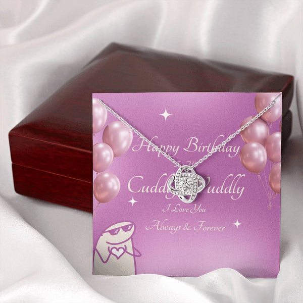 To My Cuddly Wuddly | For Girlfriend | Queen's Charm Necklace | Birthday Card