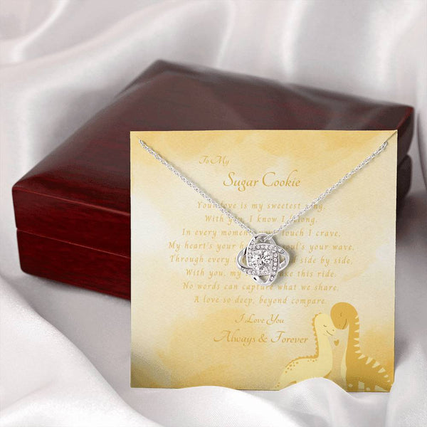 To My Sugar Cookie | For Wife | Queen's Charm Necklace | Message Card