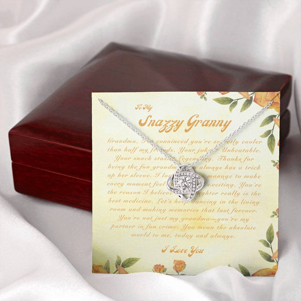 To My Snazzy Granny | For Grandma | Queen's Charm Necklace | Message Card