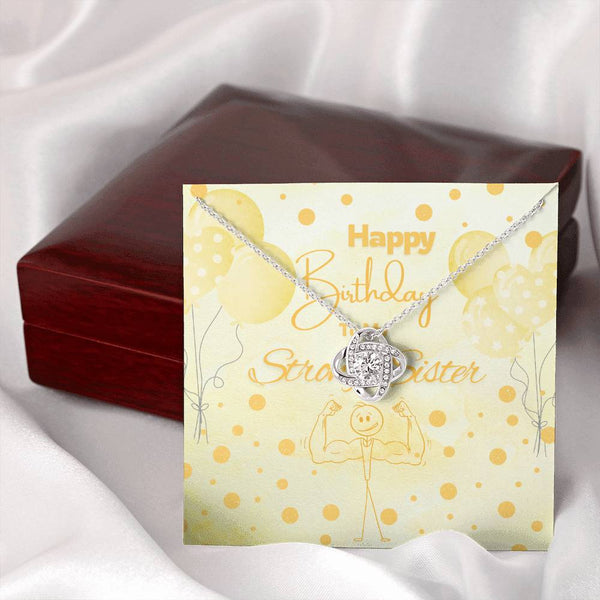 To My Strong Sister | For Sister | Queen's Charm Necklace | Birthday Card