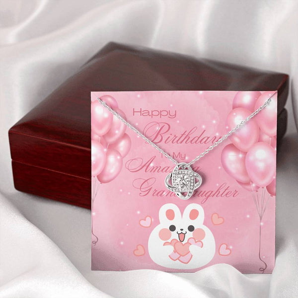 To My Amazing Granddaughter | For Granddaughter | Queen's Charm Necklace | Birthday Card