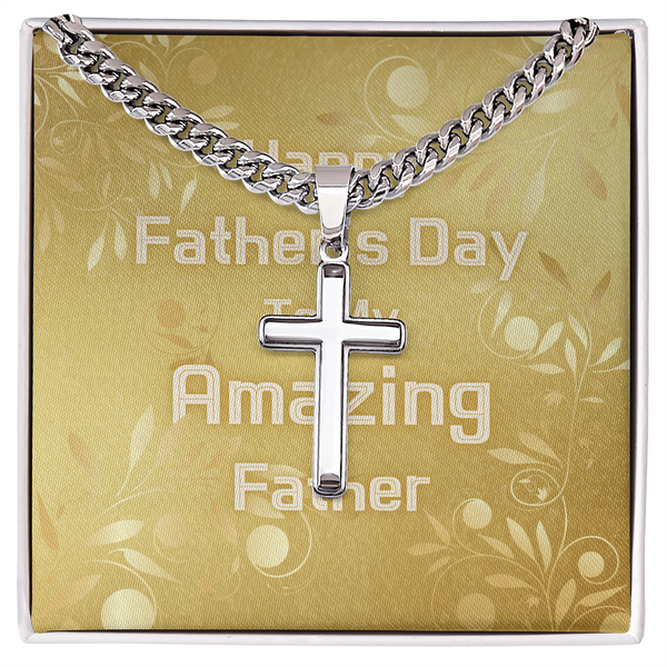 To My Amazing Father | Urban Saint Necklace | Father's Day Card