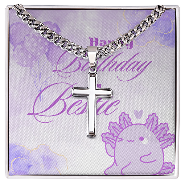 My Bestie | For Friend | Urban Saint Necklace | Birthday Card