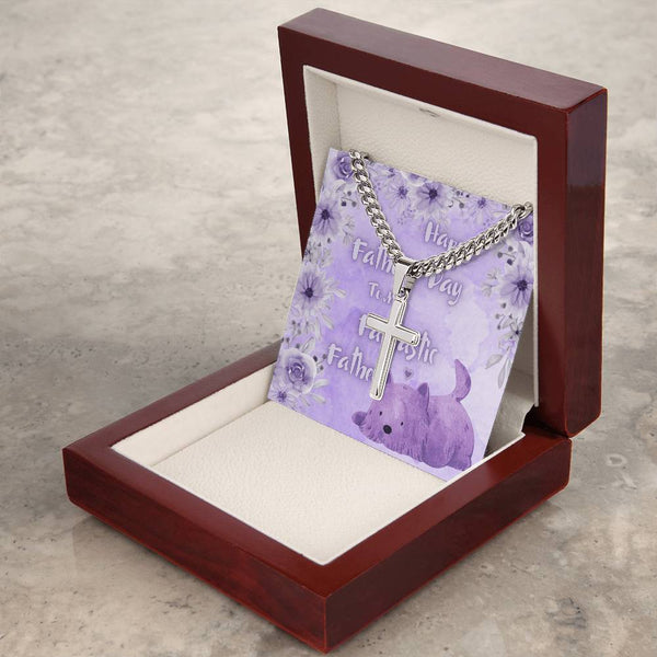 To My Fantastic Father | Urban Saint Necklace | Father's Day Card