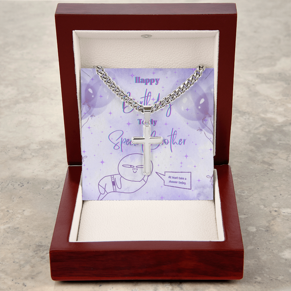 To My Special Brother | For Brother | Urban Saint Necklace | Birthday Card