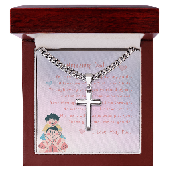 To My Amazing Dad | For Dad | Urban Saint Necklace | Message Card