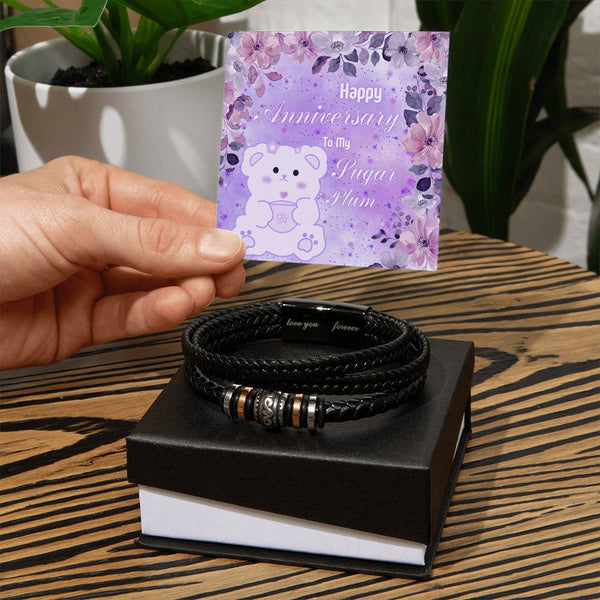 To My Sugar Plum | For Husband | Soul Connection Bracelet | Anniversary Card