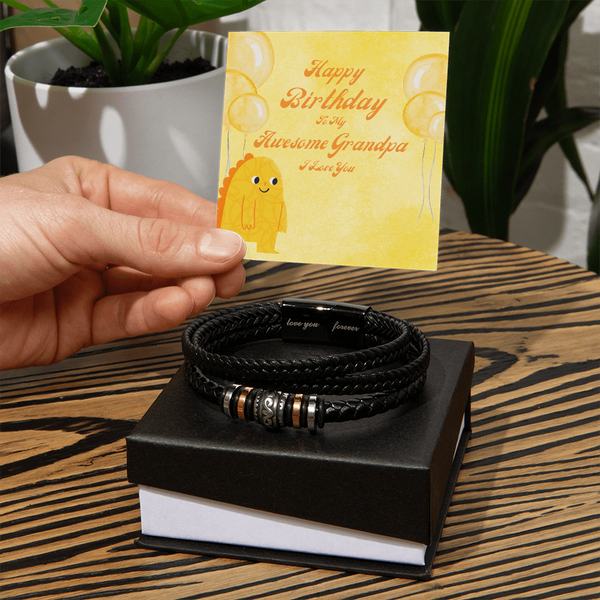 To My Awesome Grandpa | For Grandpa | Soul Connection Bracelet | Birthday Card