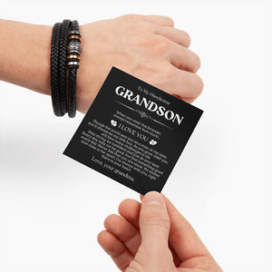 "To My Handsome Grandson" – A Bracelet He’ll Wear with Pride Forever