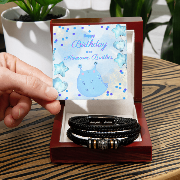 To My Awesome Brother | For Brother | Soul Connection Bracelet | Birthday Card