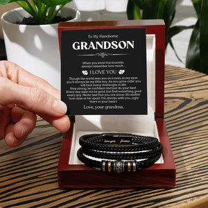"To My Handsome Grandson" – A Bracelet He’ll Wear with Pride Forever