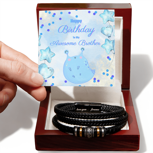 To My Awesome Brother | For Brother | Soul Connection Bracelet | Birthday Card
