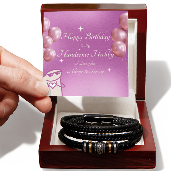To My Handsome Hubby | For Husband | Soul Connection Bracelet | Birthday Card