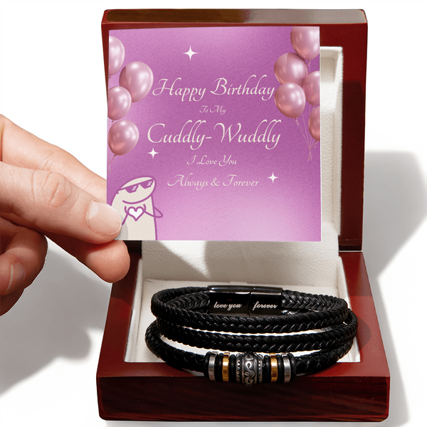 To My Cuddly Wuddly | For Boyfriend | Soul Connection Bracelet | Birthday Card