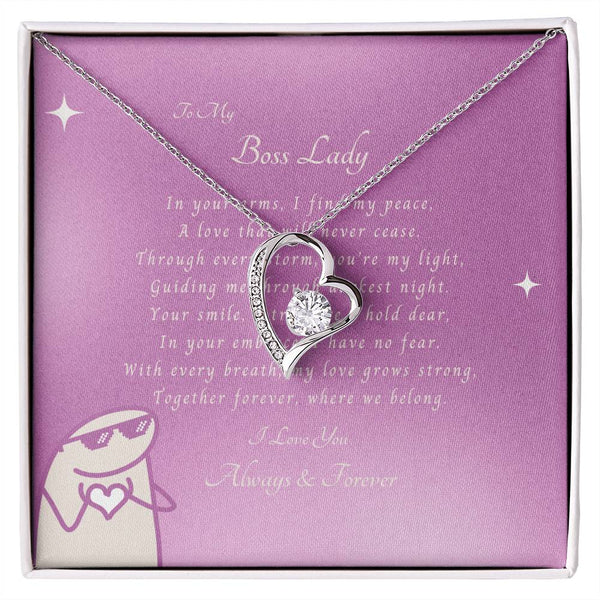 To My Boss Lady | For Wife | Blush Bloom Necklace | Message Card