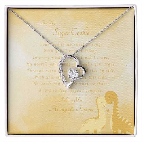 To My Sugar Cookie | For Wife | Blush Bloom Necklace | Message Card