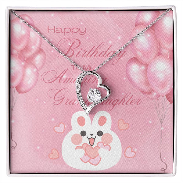 To My Amazing Granddaughter | For Granddaughter | Blush Bloom Necklace | Birthday Card