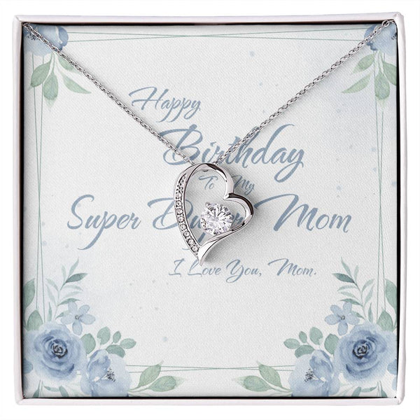 To My Super Duper Mom | For Mom | Blush Bloom Necklace | Birthday Card