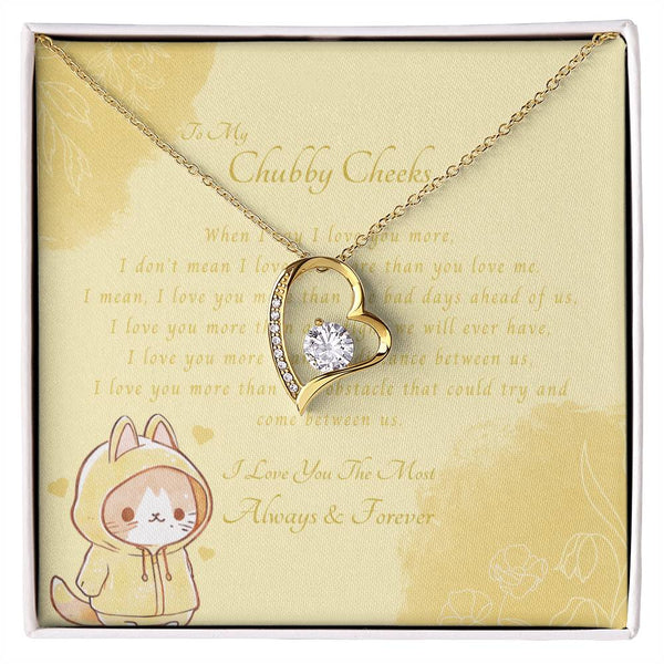 To My Chubby Cheeks | For Wife | Blush Bloom Necklace | Message Card