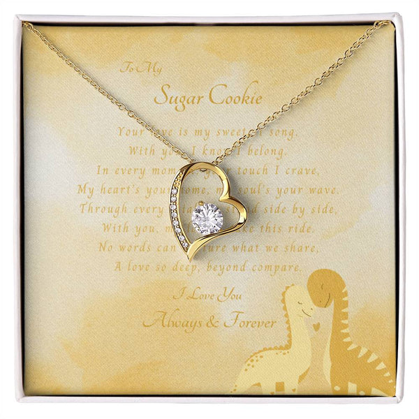 To My Sugar Cookie | For Wife | Blush Bloom Necklace | Message Card