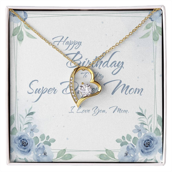 To My Super Duper Mom | For Mom | Blush Bloom Necklace | Birthday Card