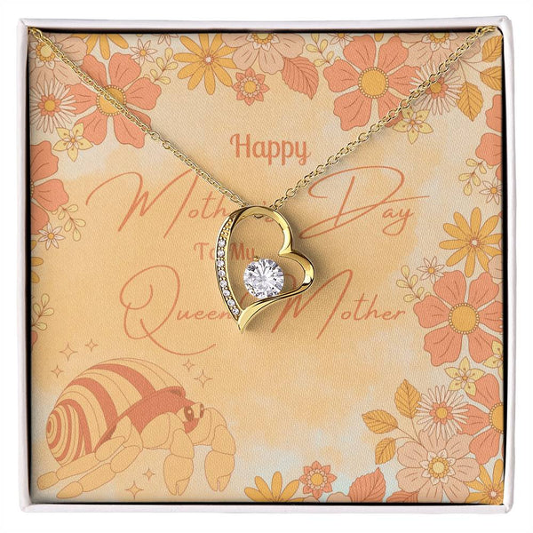 To My Queen Mother | Blush Bloom Necklace | Mother's Day Card