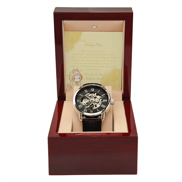To My Honey Paws | For Boyfriend | Eternal Gear Watch | Message Card